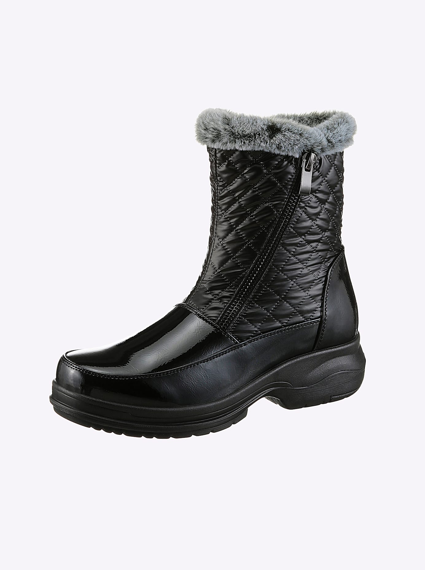Stiefel CASUAL LOOKS, Damen, Gr. 36, schwarz, Textil, Schuhe Stiefel