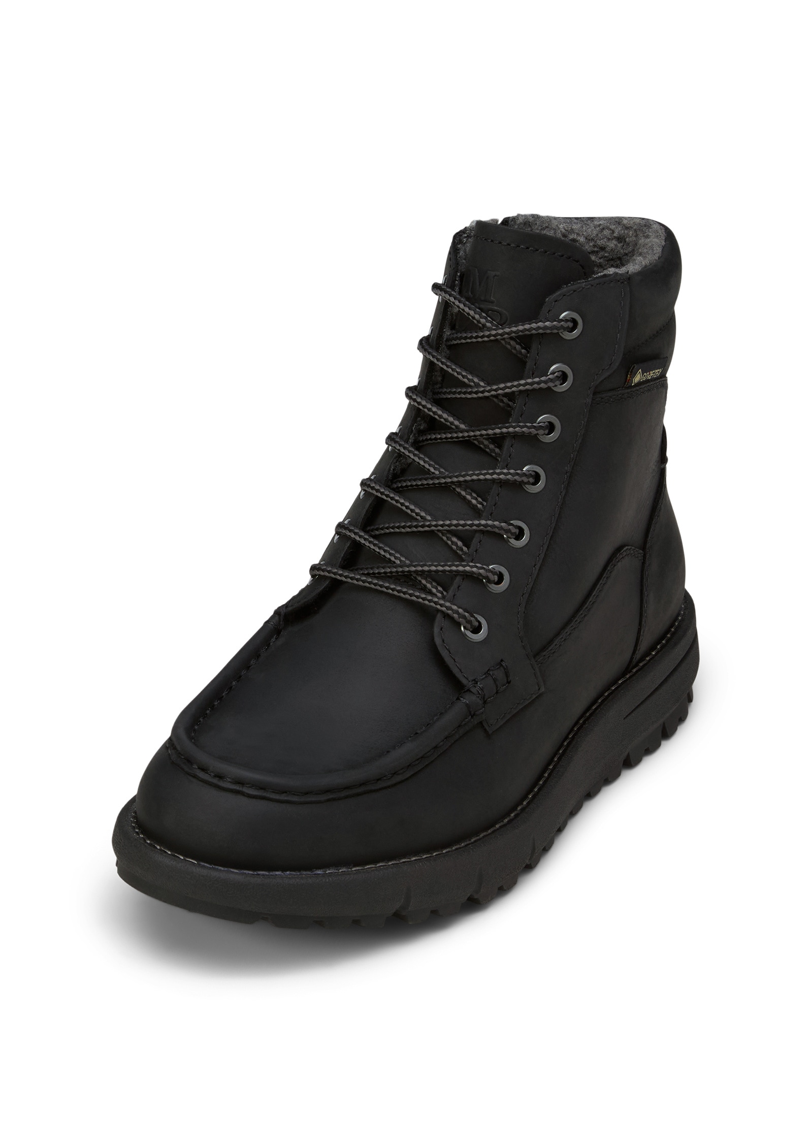 Stiefelette MARC O'POLO "mit Gore-Tex ePE Membran", Damen, Gr. 45, schwarz, Obermaterial: 100% Leder (Rind), unifarben, Schuhe Stiefelette