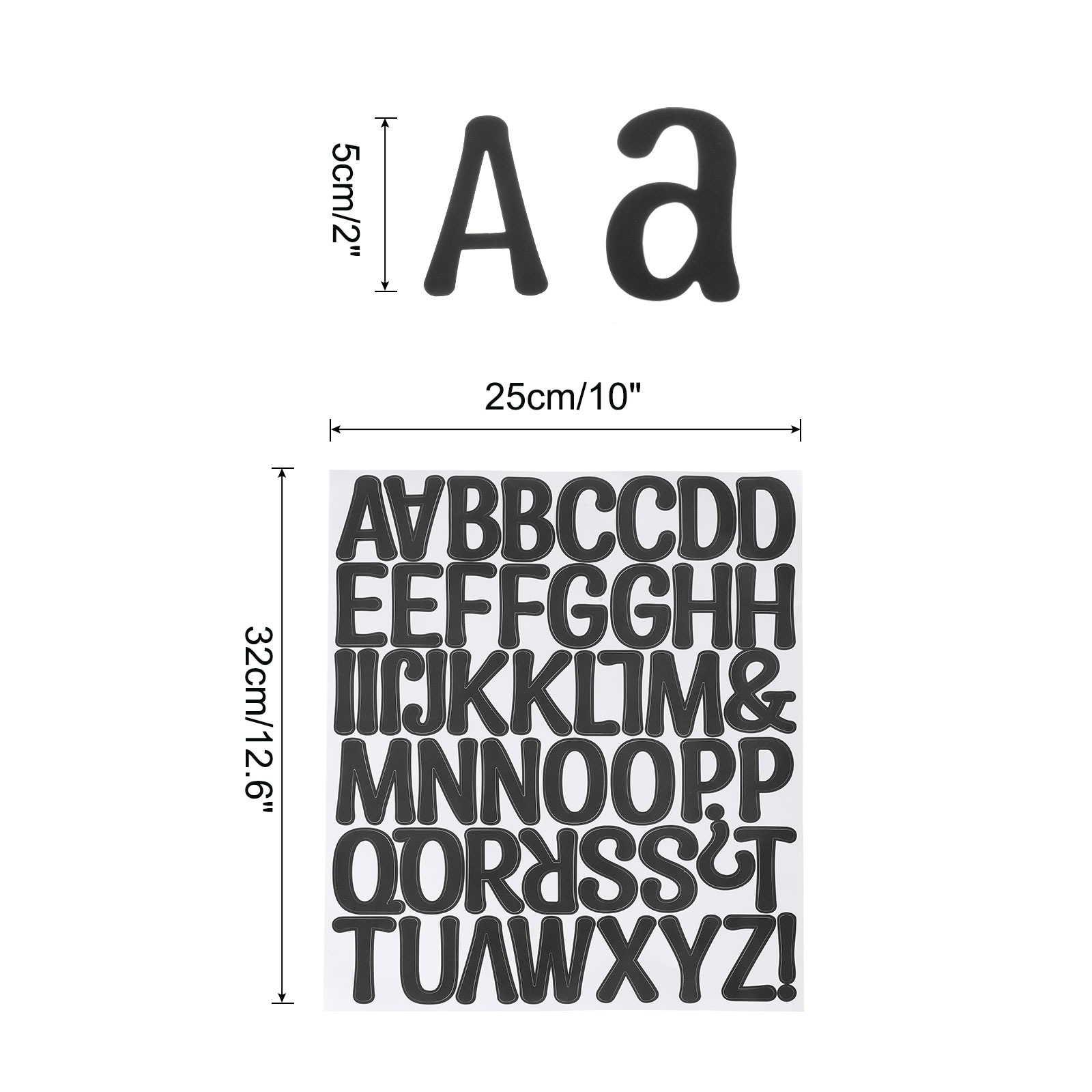 Vinyl Letter Stickers, Self-Adhesive Cute Alphabet Number Stickers for DIY Craft Art Making, Gift Cards, Notebook Decals
