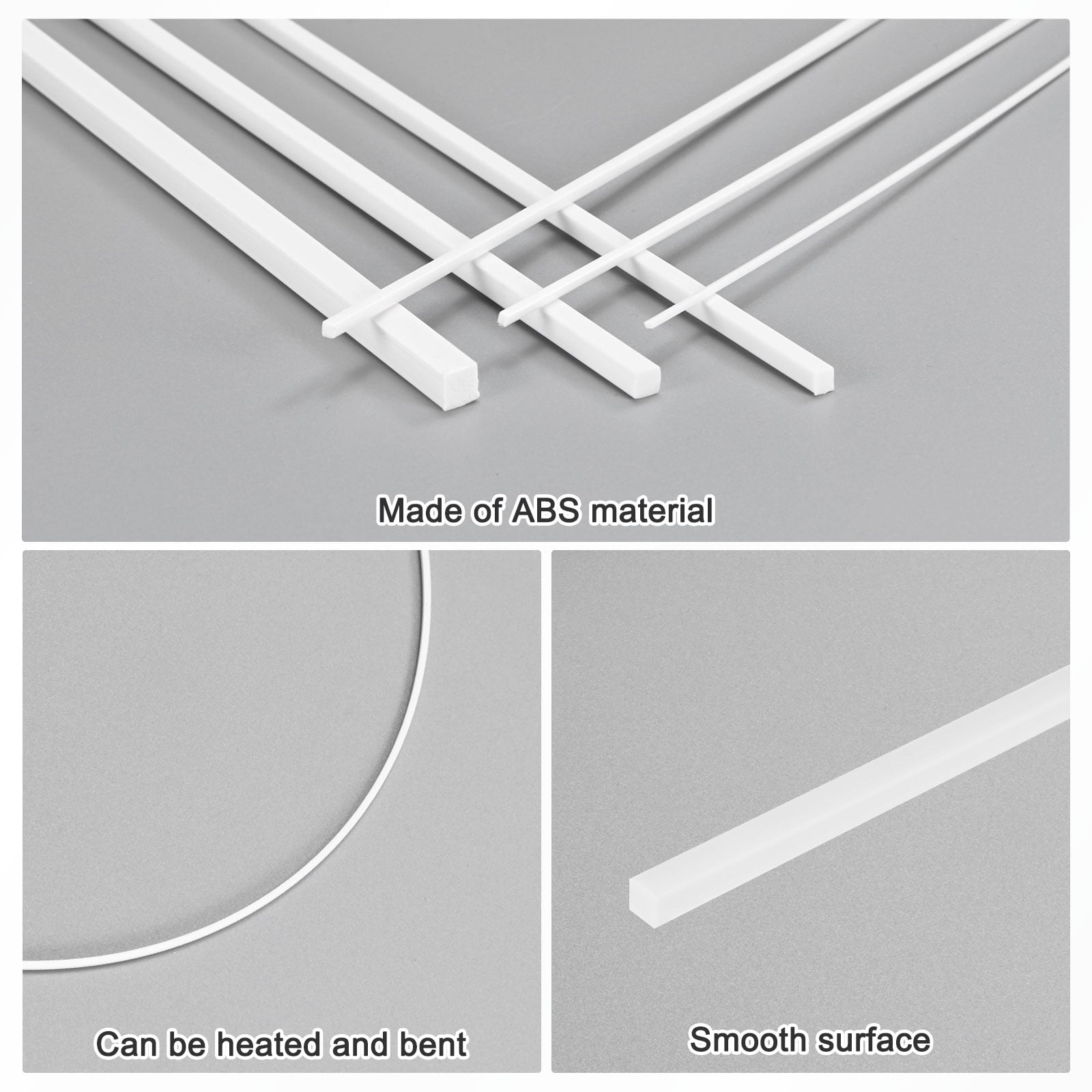 Square Plastic Rods, ABS Model Building DIY, Easy Cut