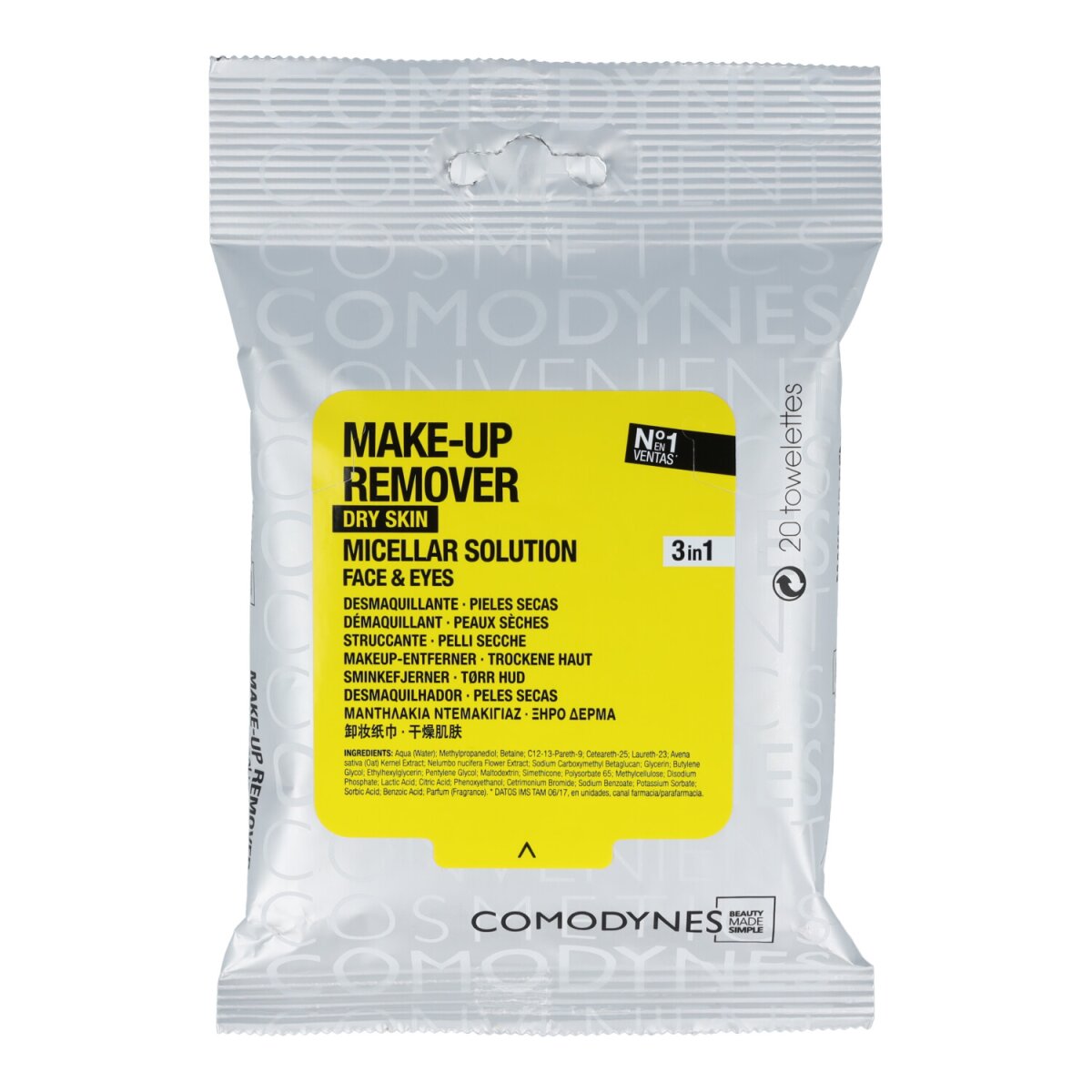 Make-Up Remover Micellar Solution - Dry Skin 20Stk Image