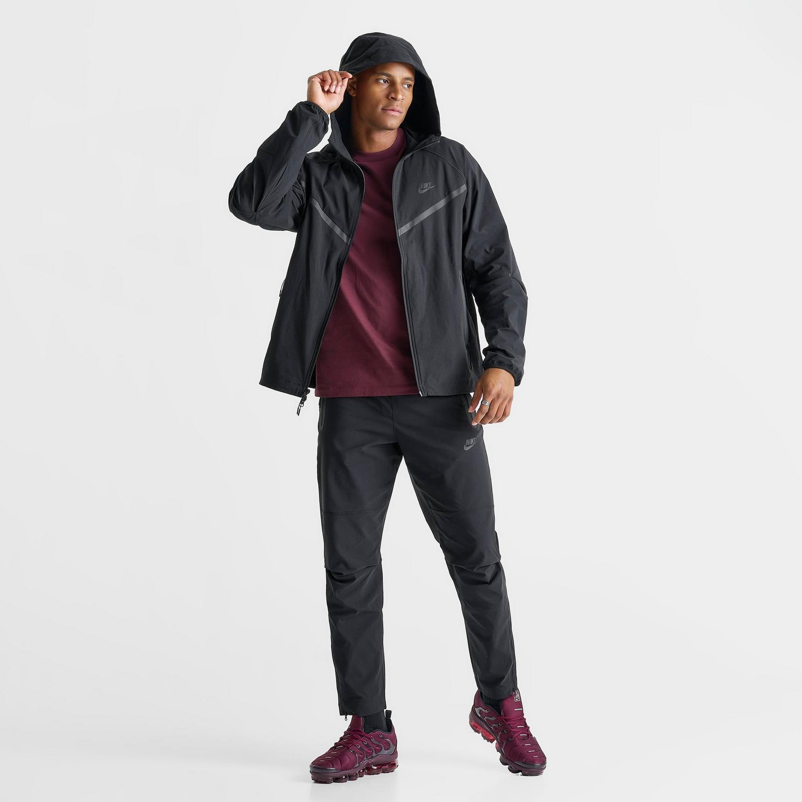 Nike Mens Tech Windrunner Woven Tracksuit Set in Black Nylon - Size Medium | Nike Sale | Discount Designer Brands