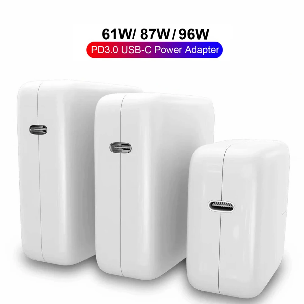 61w 87w 96w USB-C laptop netzteil typ c pd ladegerät für macbook 13 15 zoll a1706 a1707 a1708 a1534 a1719 a2141 für ipad pro Image