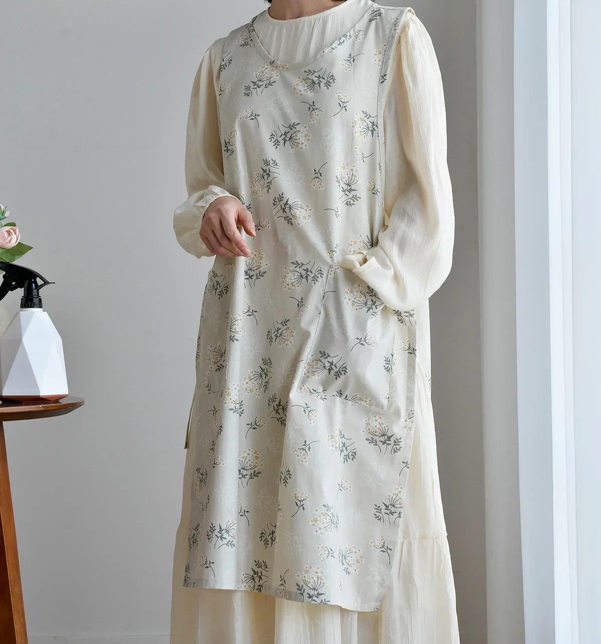 Wasserdichte Baumwolle Haushalt japanisch-koreanische Küchen schürze Taille Baumwolle Leinen Restaurant Kaffeehaus Backen Garten Grill Image