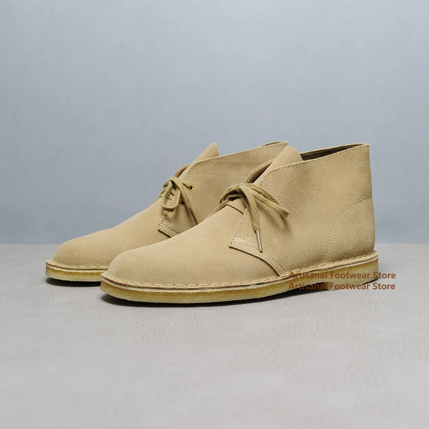 Retro High-Top Wildleder Stiefel Rindsleder Casual Herrenschuhe Schnürung Atmungsaktive Designer Handgefertigte Herrenschuhe