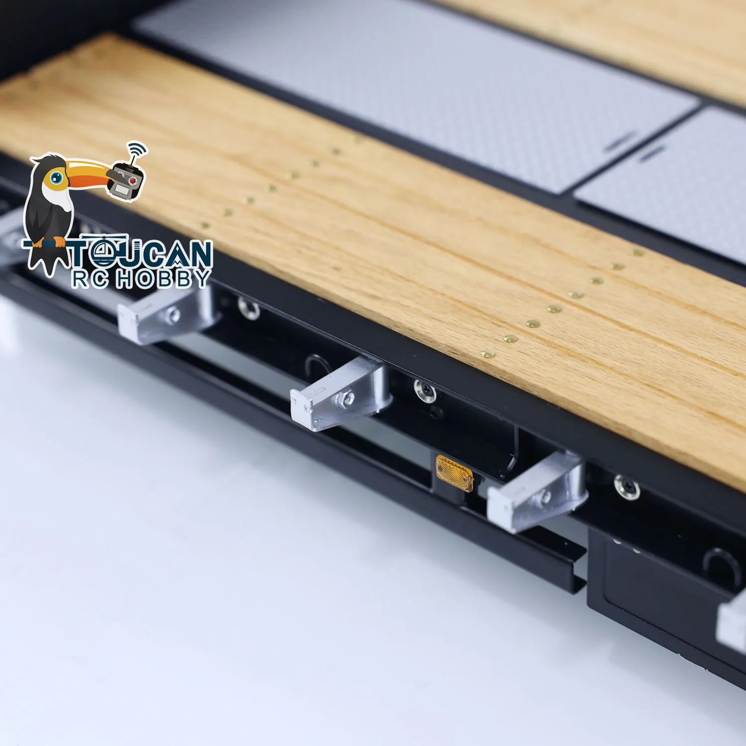 LESU 1/14 Metall RC Anhänger mit Lichtmodul Hydrauliksystem Elektronisches Hebelicht ESC für RC Traktor LKW RC Spielzeug Modell