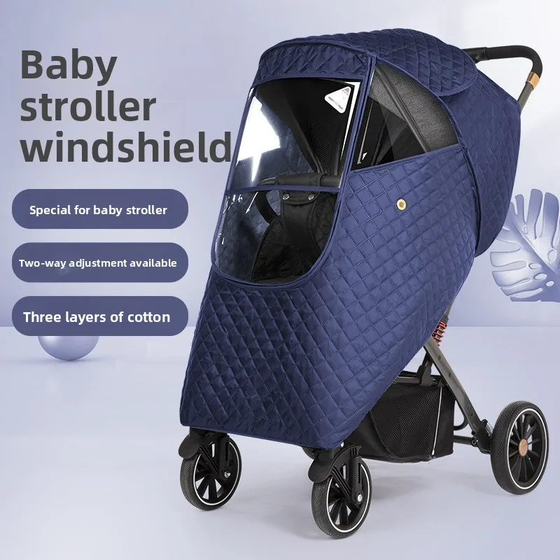 Universeller Regenschutz für Kinderwagen: winddichter und wasserdichter Schutz für Kinderwagen/Regenschirm, Rundumschutz