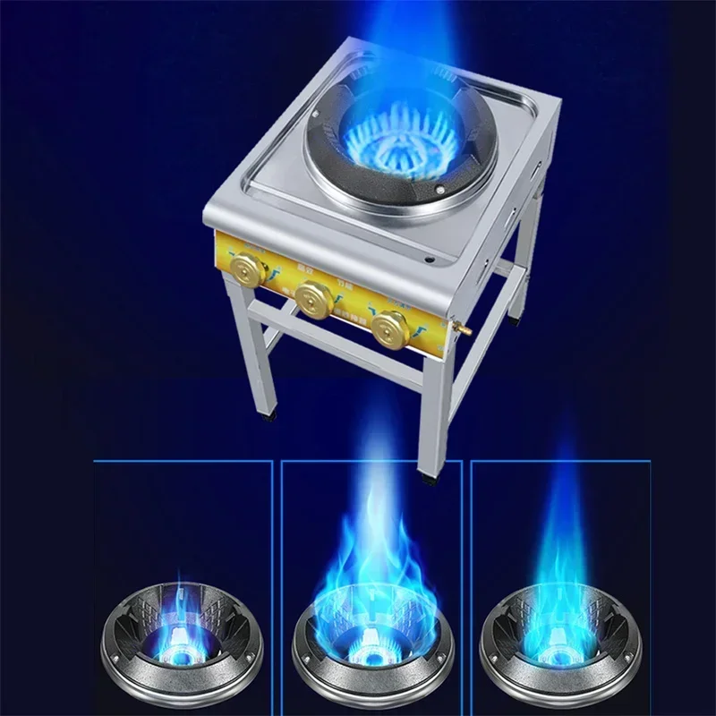 Desktop Fierce Fire Herd Kommerzielles Hotel Gaskocher Einzelbrenner Flüssiggaskochfeld Hochdruck-Gasherd Energiesparend Image