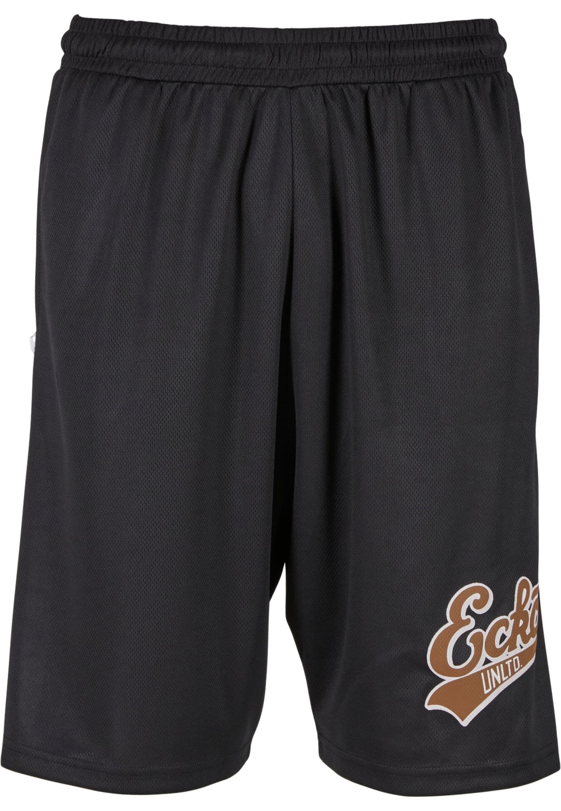 Shorts ECKO UNLTD. "Ecko Unltd. Herren Ecko Unltd. Shorts BBALL", Herren, Gr. 3XL, US-Größen, schwarz, 100% Polyester, loose fit, Hosen Shorts
