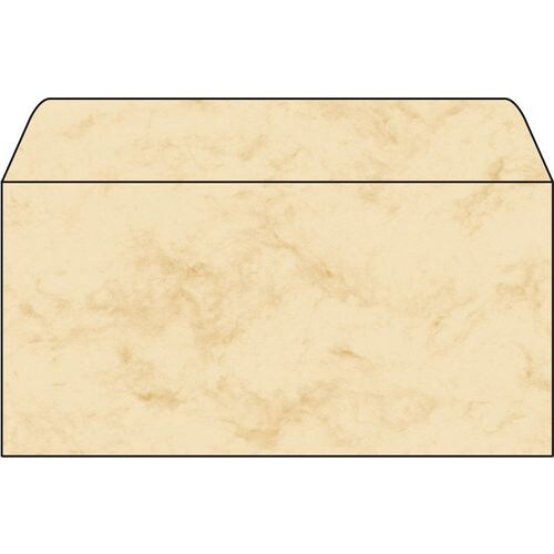 Sigel Briefumschläge Ohne Fenster DL 220 (B) x 110 (H) mm Gummiert Beige 90 g/m² 50 Stück Image
