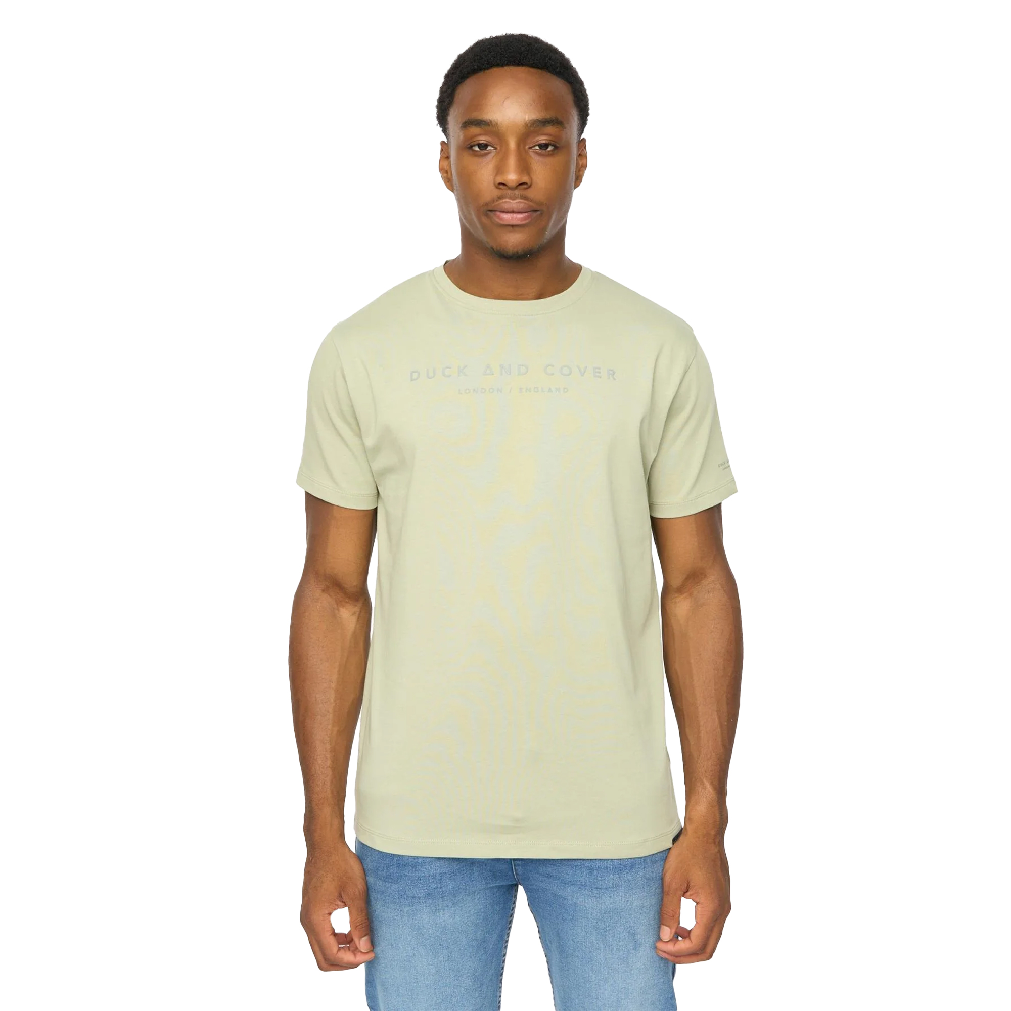 Duck and Cover - "Crytons" T-Shirt für Herren, Schwer (Salbei) Image