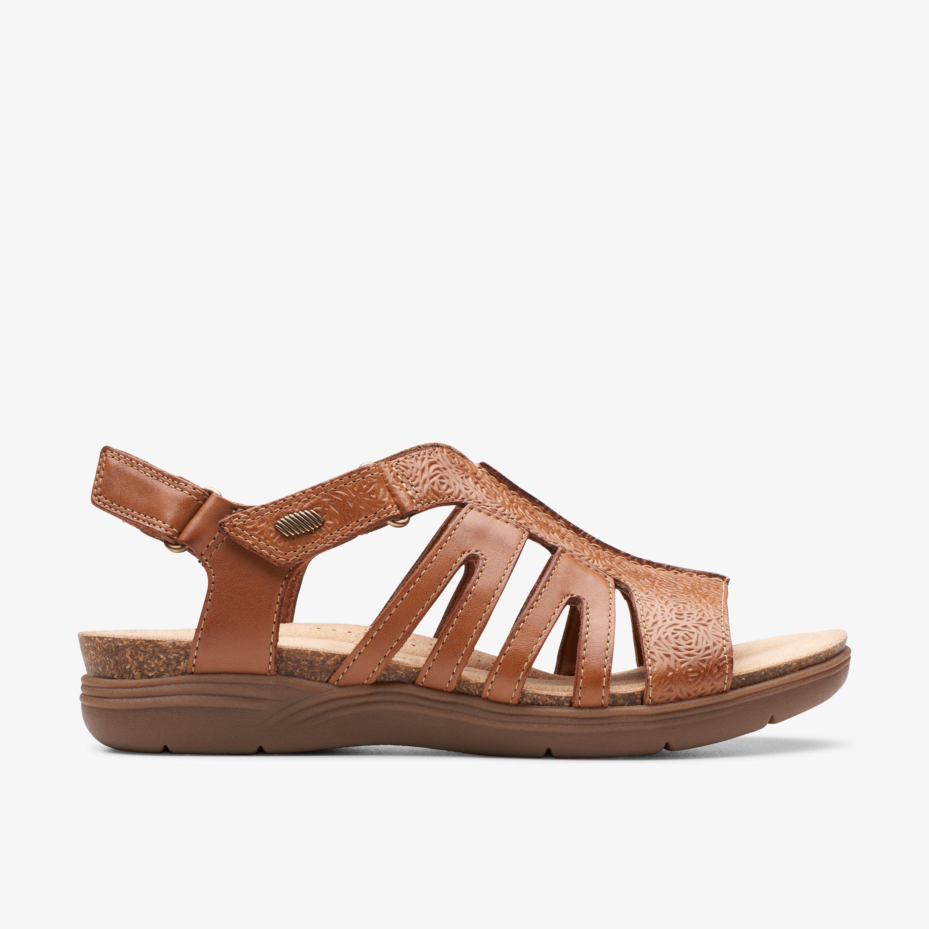 April Belle Tan-Leder-Sandalen EU 38 / UK 5