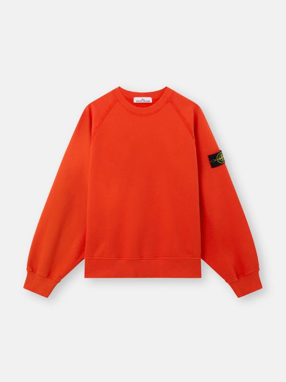 6100022 Brushed Organic Cotton Fleece - Red - Stone Island Knitwear