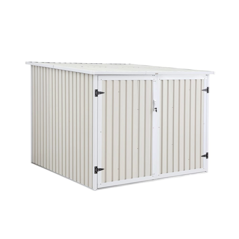 Capanno per biciclette in acciaio zincato con kit di ancoraggio, 4