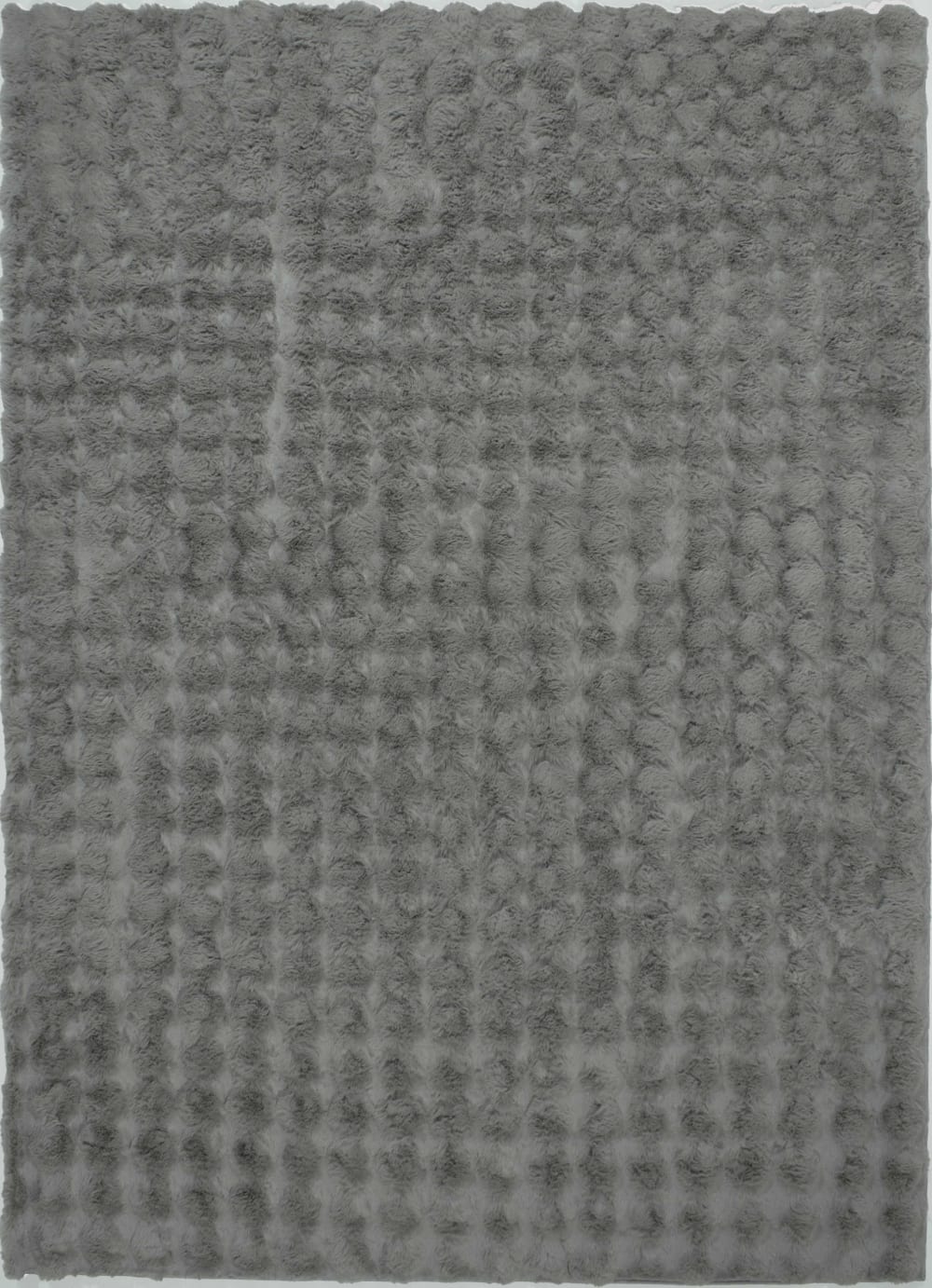 Tappeto morbido antracite effetto bolle - 120x160