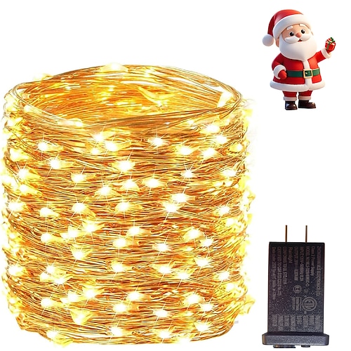 Feenlichter Lichterkette Innen Treppe Schlafzimmer Hochzeit Baum Feiertagsfeier Stimmung Dekorationslicht Lichterkette Niederspannungsstecker 10/20/30/50/150/200M Image