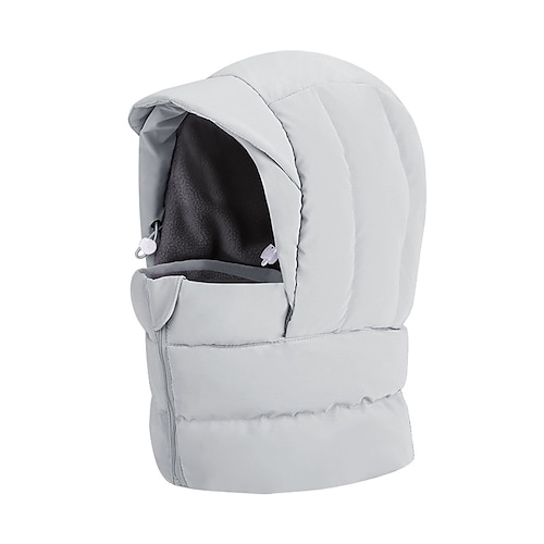 3-in-1-Mütze: Nackenwärmer, Gesichtsmaske, Wintermütze mit integriertem Schal, einteilige Mütze für Fahrradhelme, fleecegefütterter Ohrenschutz, Strickmütze für kaltes Wetter, ideal für Outdoor-Aktivitäten. Image