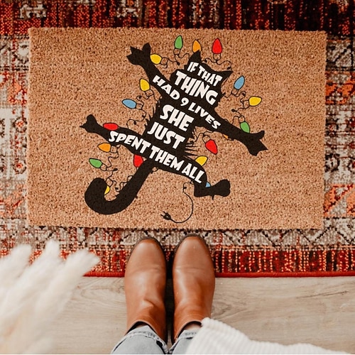 Fußmatte, strapazierfähig, schmutzabweisend, pflegeleicht, einladender Teppich für Eingangsbereich, Flur, Küche, Veranda – ideal als Dekoration für Ihr Zuhause. Image