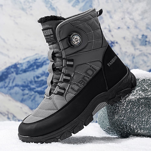 Weiße Herren-Schneestiefel – bequem und stylisch, ideal zum Winterwandern, für Outdoor-Sportarten und extreme Kältebedingungen Image
