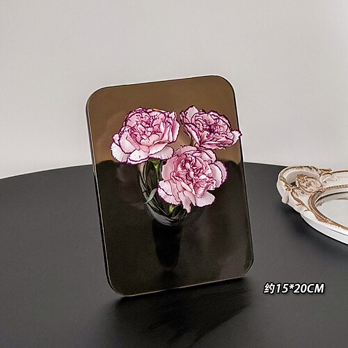 Acryl-Po-Rahmenvase – moderne Blumenvase für die Heimdekoration, als Pflanzenhalter für den Schreibtisch oder als Tischdekoration für Weihnachtsfeiern Image