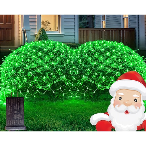 Netzlichter anschließbare wasserdichte Lichterkette klare Drähte mit 8 Modi Niederspannungs-Sicherheitsstecker Innen/Außen Innenhof Rasen Party Hochzeit Festival Baum Dekoleuchten Requisiten Image