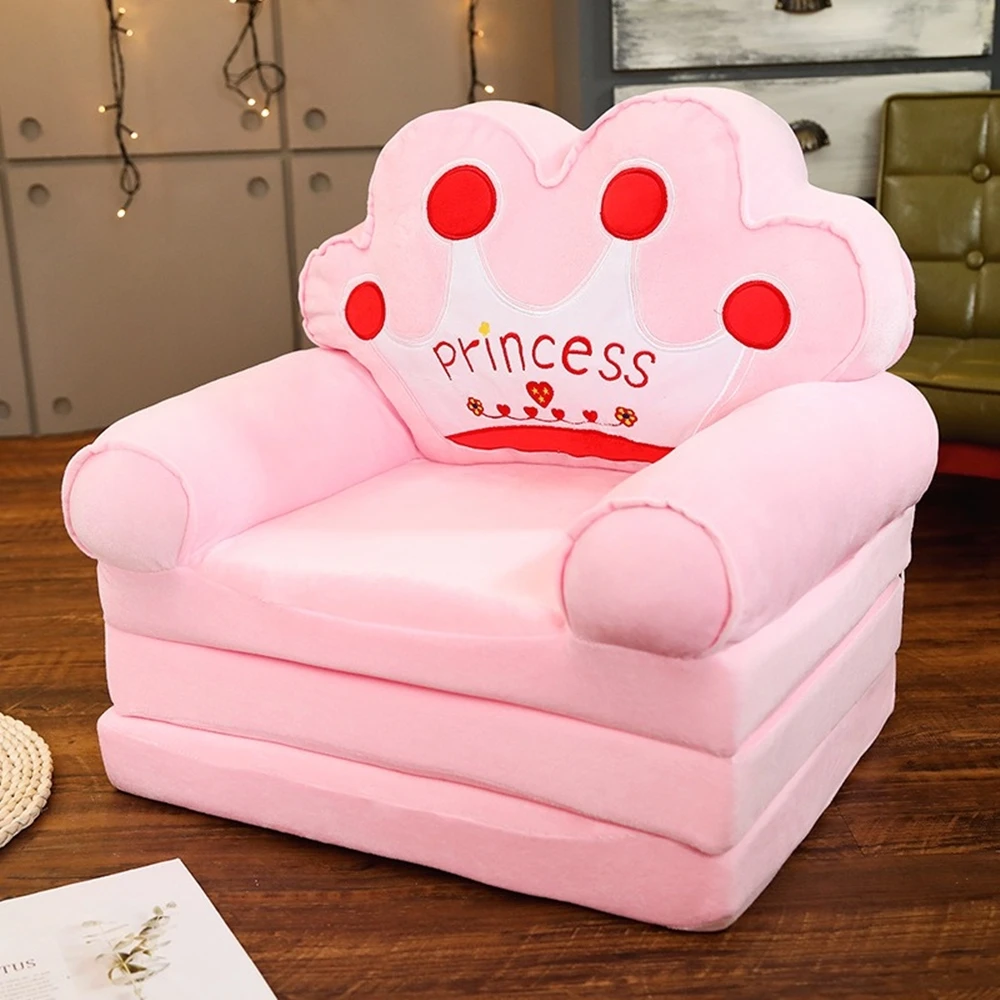 Ausklappbare Kindercouch, faltbarer Prinzessinnenstuhl für Kleinkinder von 1–3 Jahren, Schlafsofa für Kinder, zusammenklappbares Kleinkindbett, Liegestuhl für Schlafzimmer