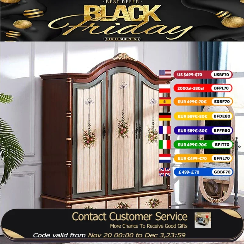 Nordic Vintage Holz Kleiderschränke Orgnizer Ästhetische Holz Schlafzimmer Kleiderschränke Kleidung Display Schublade Guarda Roupa Möbel Hause