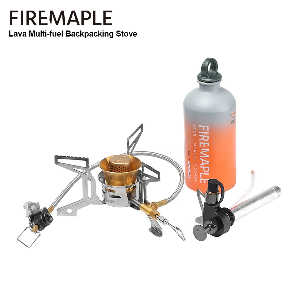 Fire-Maple Lava Multifuel-Rucksackkocher Kompakter Outdoor-Wander-Camping Tragbarer Öl-Gas-Kocher mit Kraftstoffflasche Image