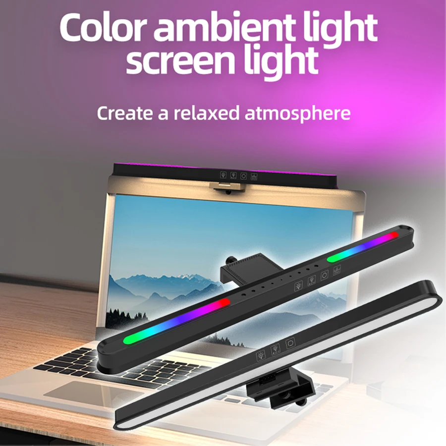 Bildschirm Hängen Licht Schreibtisch Lampe Computer Monitor Licht Bar LED Tisch Lampe LCD Monitor Lampen Laptop Licht USB Spiel Studie Lesen Lampe