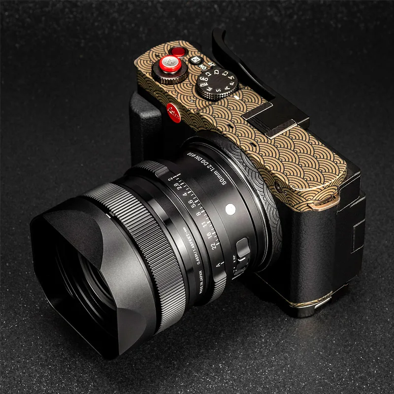 Quadratische Metall-Gegenlichtblende im Bajonett-Design mit Metall-Haubendeckel für Sigma 50 mm F2 DG DN Objektiv ersetzen LH633-01 Image