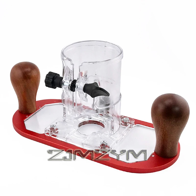 1 Stück Holzfräserbasis für Kantenführung – Holzbearbeitungs-Trimmmaschine, Fräsen, Nut, Flip-Gravur, Trimmen, Öffnung, Fräsen Image