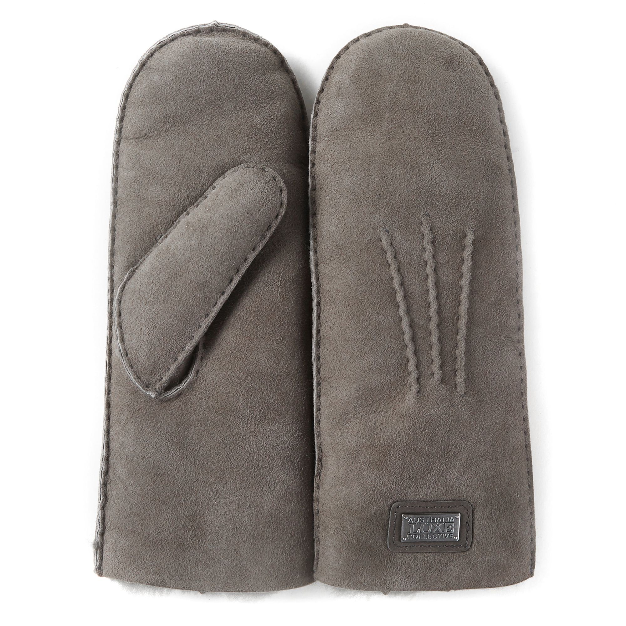 Mitts Wildlederhandschuhe Grau Image