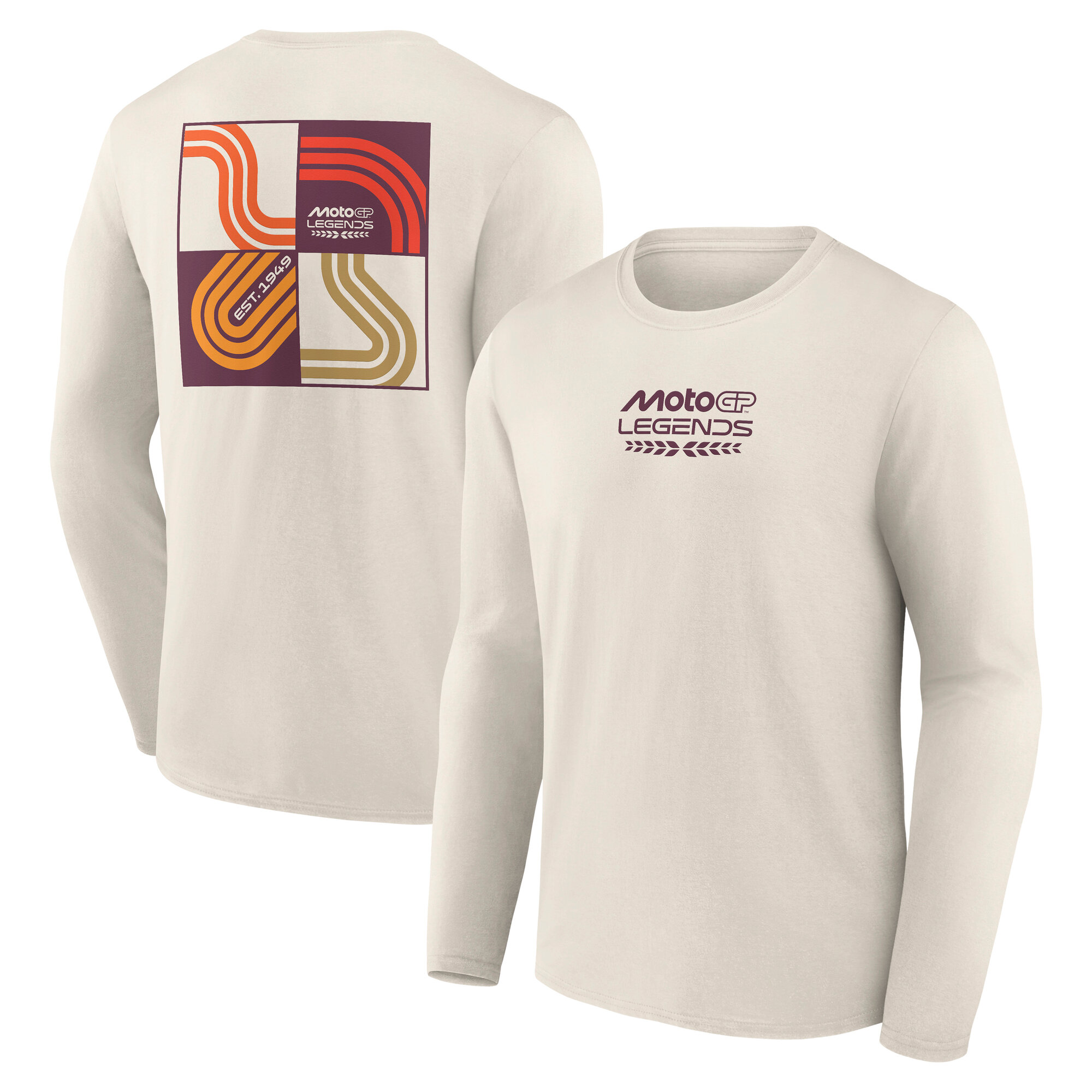 MotoGP™ Legends Track Badge Grafik Langarmshirt – Off-White Image