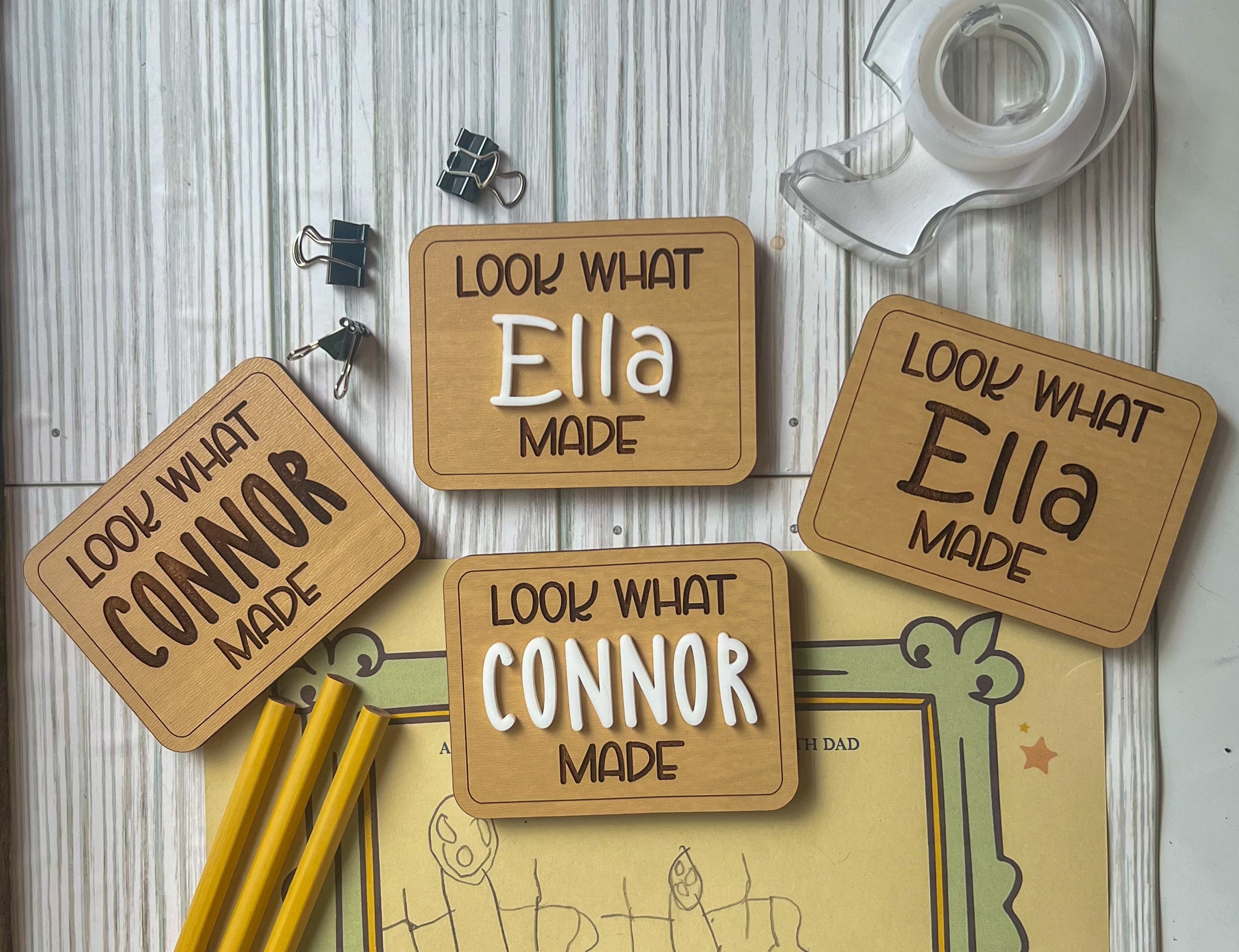 Guarda cosa ho fatto magnete / Magnete personalizzato Guarda cosa ho fatto / Magneti con nome personalizzato / Magneti personalizzati / Magneti person