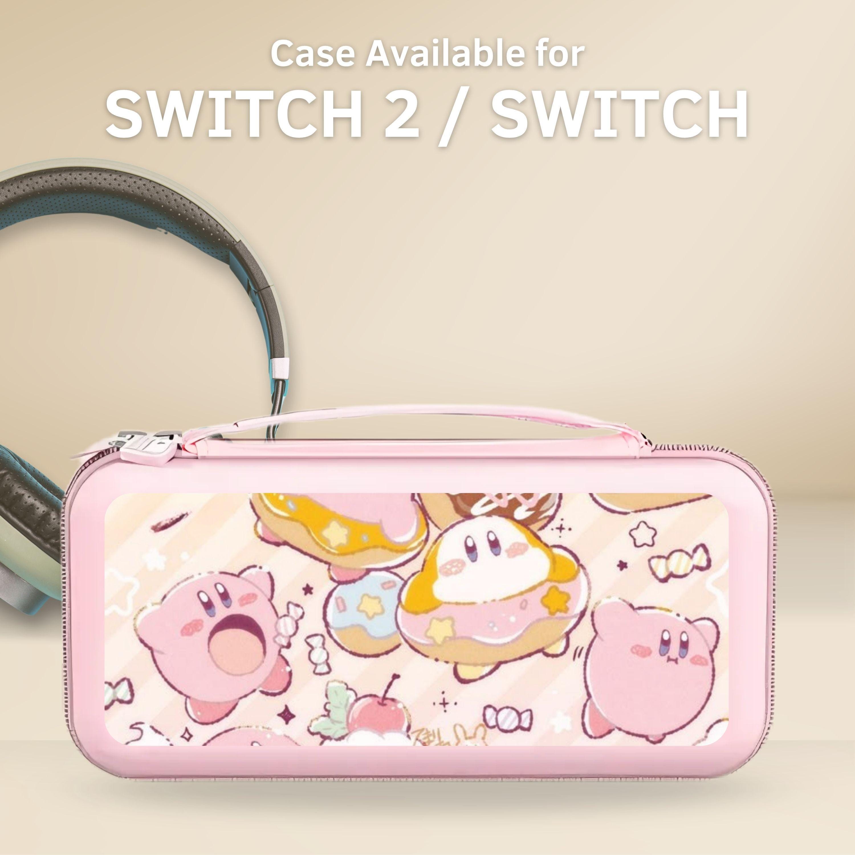 Custodia protettiva per Switch con grafica fanart per Nintendo Switch 2, Switch OLED/Switch, custodia protettiva, slot per 10 cartucce di gioco