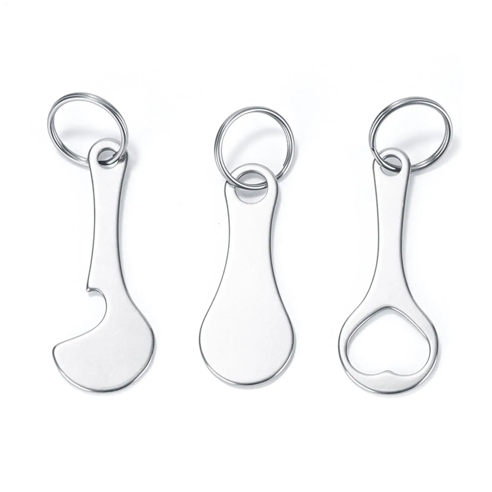 Einkaufswagen, Wagen, Schlüsselanhänger, Anti-Verlust-Auto-Schlüsselanhänger mit Edelstahl, Flaschenöffner, Trolley-Token, Münzhalter, Schlüsselanhänger Image