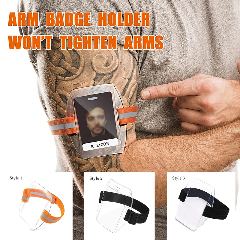 1/3 Stück Sportarmband-Kartenhalter, Lauf-ID-Kartenetui mit verstellbarem Riemen, Universalgröße für Fitnessstudio, Marathon, Radfahren Image