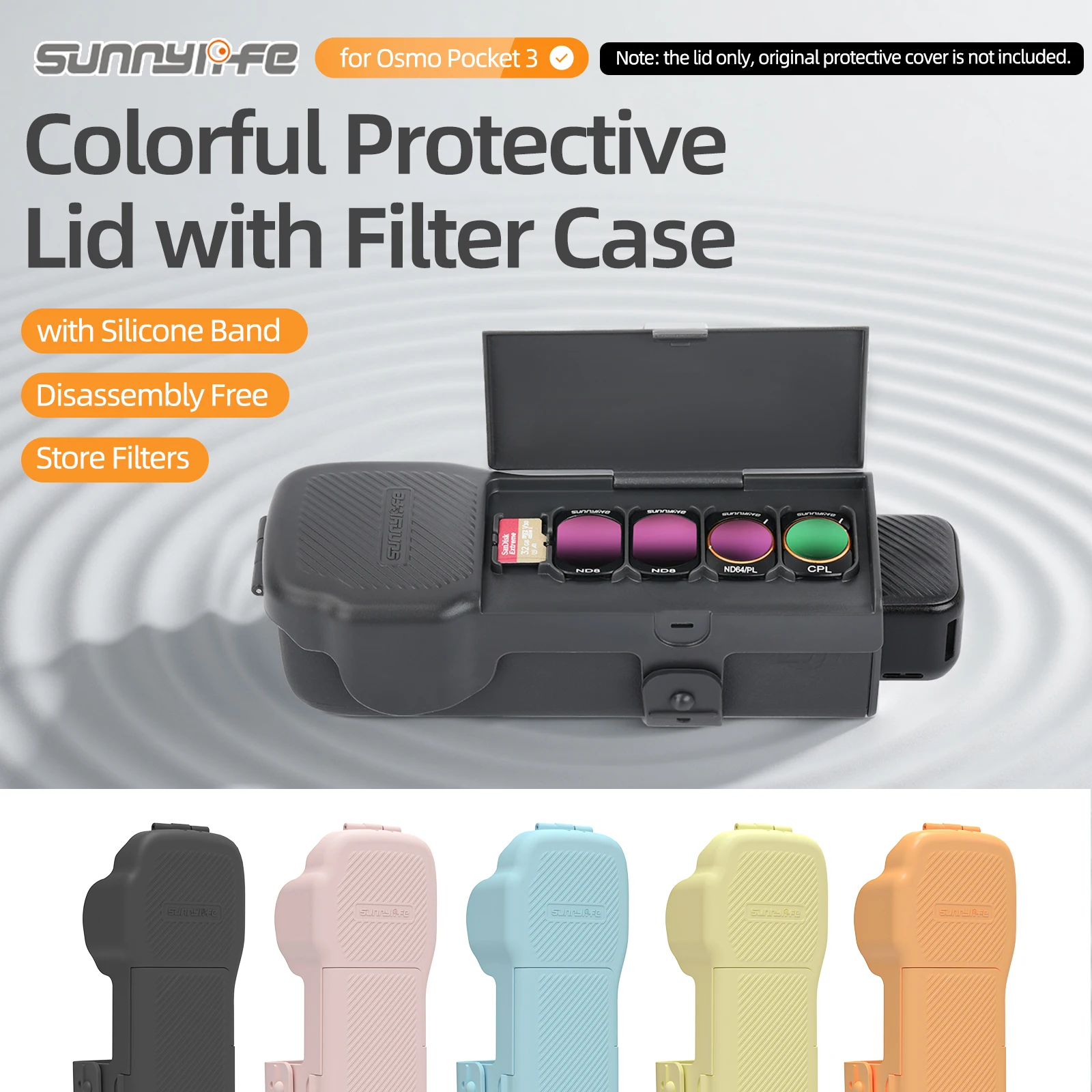 Für DJI Osmo Pocket 3, Objektiv-Displayschutz, bunte Schutzhülle mit Filter, Aufbewahrungsbox für DJI Osmo Pocket 3, Zubehör Image