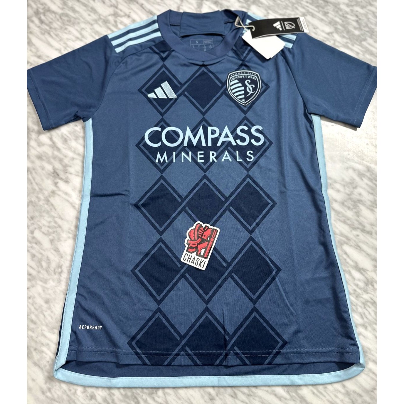 Adidas Tops | Adidas Mls Sporting Kansas City Sc 2024 Soccer Jersey Women's Small Futbol New | Color: Blue | Size: S
