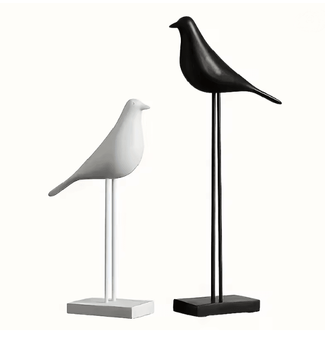 NordicResin Bird Statue Decorative Sculpture For Home And Office trumpet