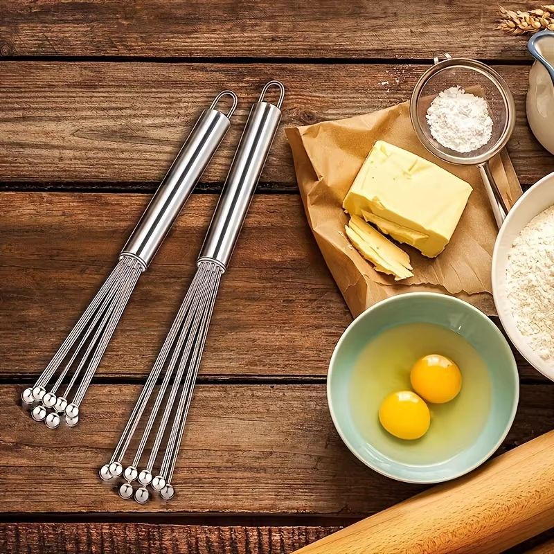 Stainless Steel Ball Whisk Kitchen Wire Egg Whisk For Cooking Blending Beating Stirring l