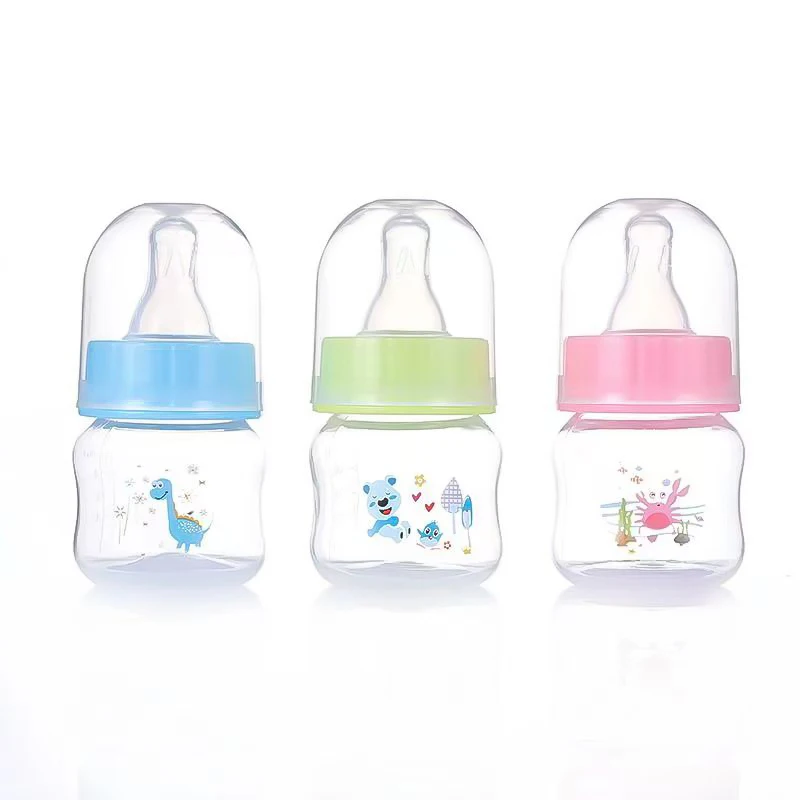 Newborn Feeding Bottles 60ML Baby Bottle Glass Bottles Anti flatulence Milk Feeding Bottles Infant BPA Free b Pink