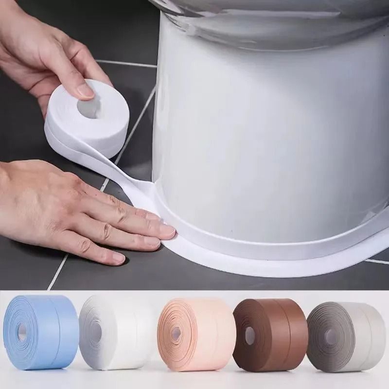 Waterproof Self Adhesive Wall Sealing Tape For Kitchen And Bathroom 3.2 M X 3.8 Cm white