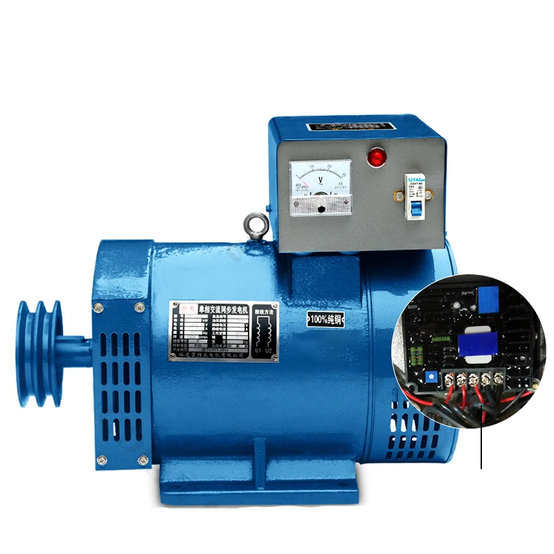 Dieselgeneratorsatz 5/8/12/15/20 kW einphasig dreiphasig 220 V 380 V Vollkupferdraht Image