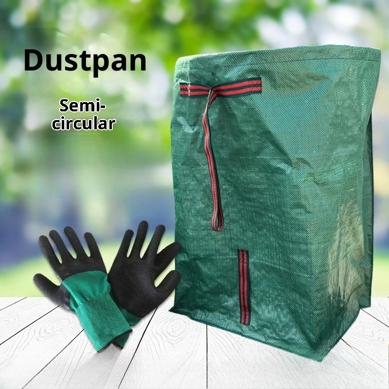 270L horizontaler halbrunder Blumentopf für den Garten mit großem Fassungsvermögen, Kehrschaufel für Unkraut und Blätter, Sammlung, Gartenschaufel Image