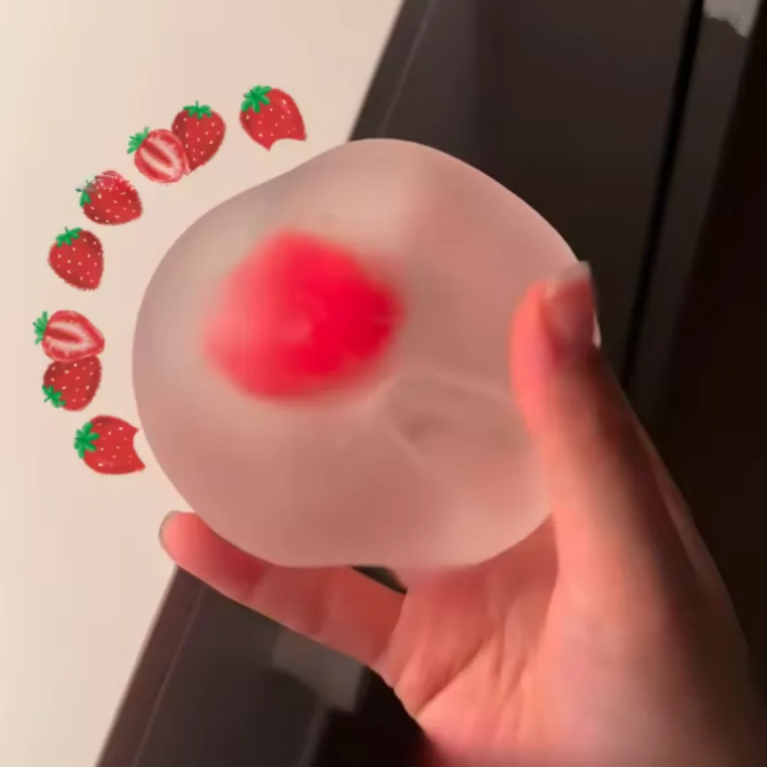 Strawberry Mochi Spremere Giocattoli Alleviare Lo Stress e Sfiato Rabbia Agitarsi Giocattoli Rimbalzo Lento Giocattolo Alleviare Lo Stress Squishy Giocattolo