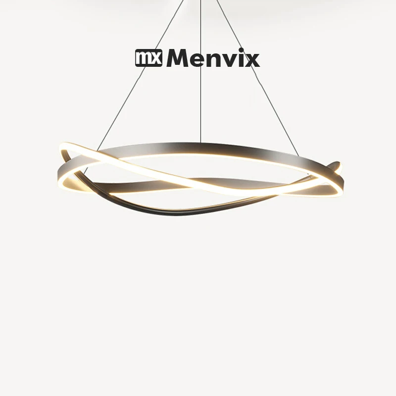 Menvix weiß schwarz Lampen LED Pendel leuchten für Wohnzimmer Studie Esszimmer Insel Wohnkultur Innen beleuchtung hängen Licht Deko