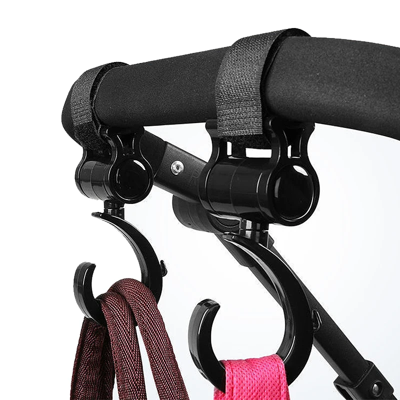 2/1 stücke Baby Kinderwagen Haken Trolley Kinderwagen Haken Clips Multifunktions Drehen 360 Grad Aufhänger Windel Organizer Kinderwagen Zubehör