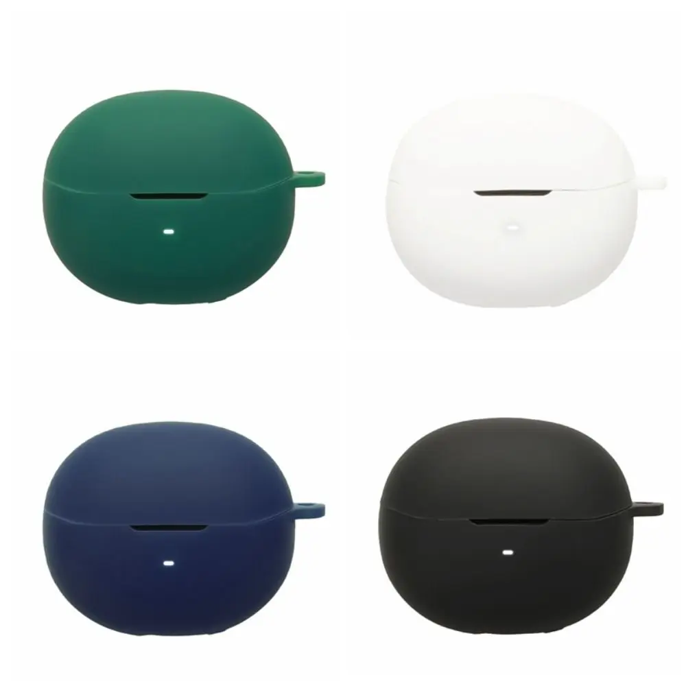Anti-Fall-Kopfhörerhülle aus Silikon mit Karabiner, Ohrhörer-Abdeckung, kratzfest, stoßfest, Ladebox-Schale für QCY MeloBuds N70 Image