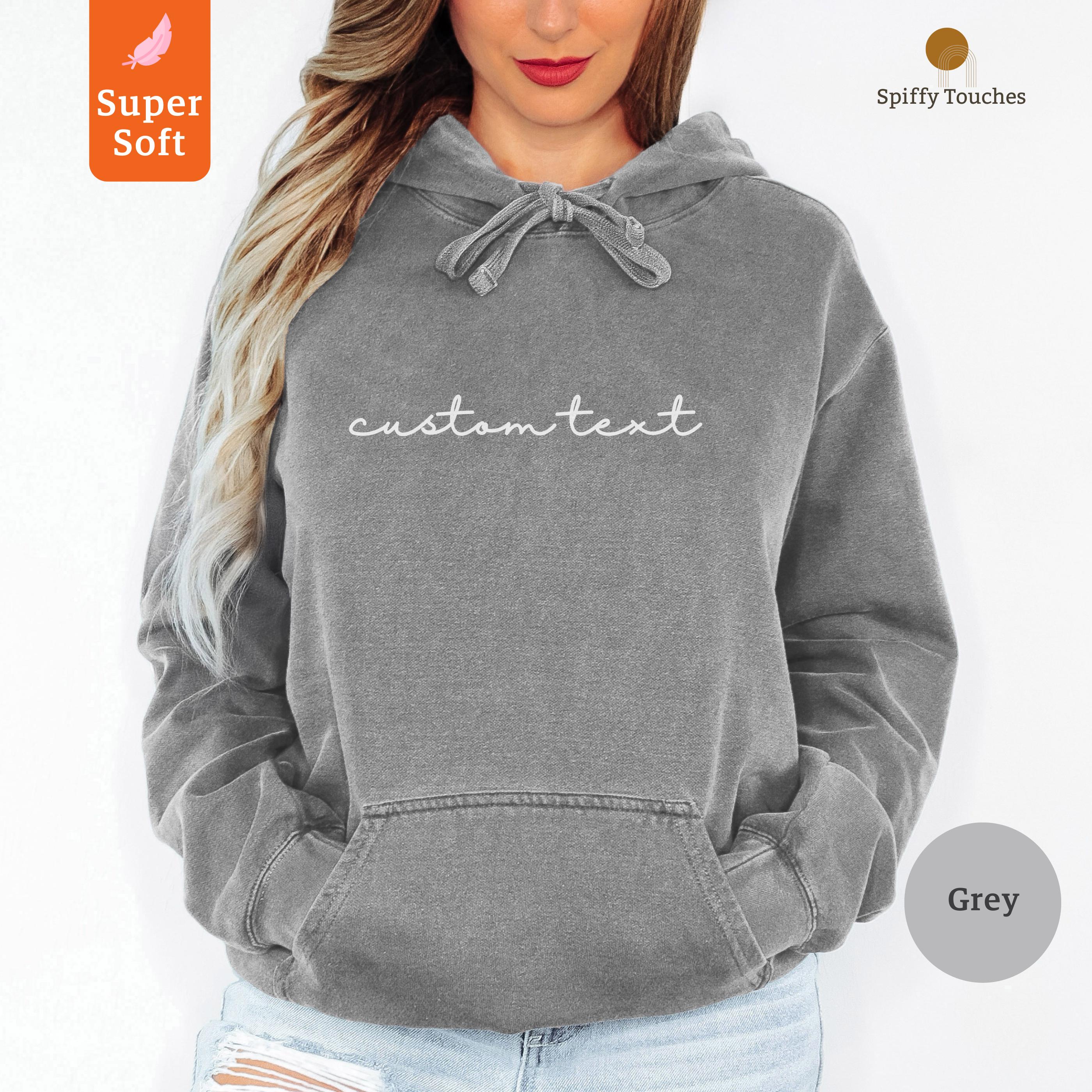 Felpa con cappuccio personalizzata, felpa con cappuccio con scritta personalizzata. Felpa con cappuccio con logo personalizzato, felpa con cappuccio p